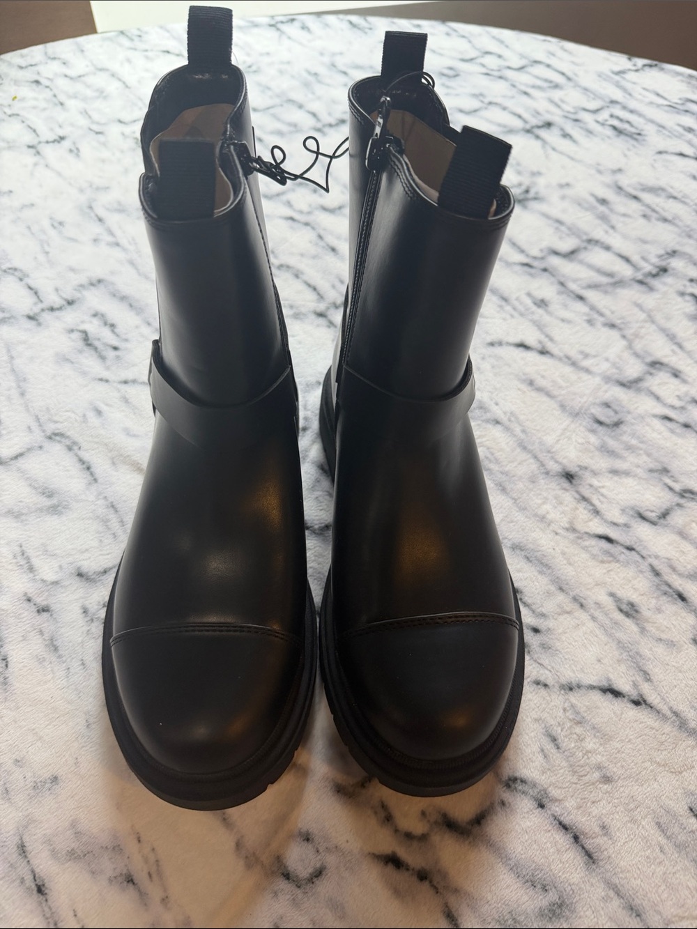 Art Class Big  Girls Crosby Harness Moto Boots - Black Sise 4.